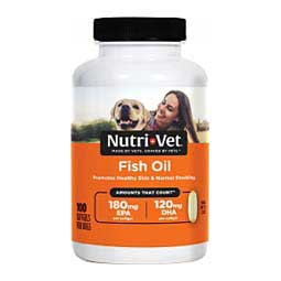 Fish Oil Supplement Softgels for Dogs 100 ct - Item # 50364