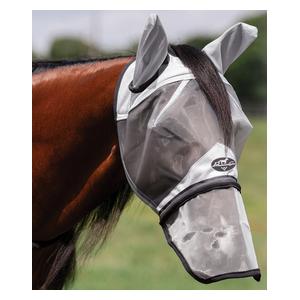 Flyscreen with Nose for Horses Grey - Item # 50403