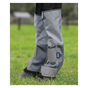 Comfitec Hexi Shield Fly Boots for Horses Silver/Gray - Item # 50426