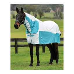 Kool Coat Cotton Airstream II Detach-a-Neck Horse Sheet White/Mint - Item # 50429