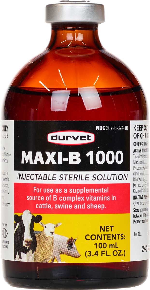 buy b12 injection duravet review Durvet, Livestock B Complex Vitamin Injectable Solution, 100mL, The following suggested dosages Maxi B 1000 | Shop