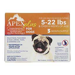 Apex Plus for Dogs 3 doses (5-22 lbs and over 8 weeks) - Item # 50513