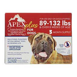 Apex Plus for Dogs 3 doses (89-132 lbs) - Item # 50516