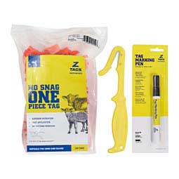 No-Snag Blank Calf ID Ear Tag Bundle Orange - Item # 50535