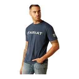 Shield Flag Mens T-Shirt Navy Heather - Item # 50552