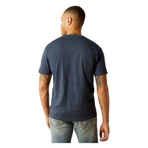 Shield Flag Mens T-Shirt Navy Heather - Item # 50552