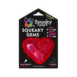 Squeaky Gems Dog Toy Heart - Item # 50639
