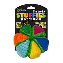 Stuffies Treat Dispenser Plush Dog Toy Wedge - Item # 50643
