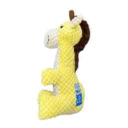 Clean Earth Textured Recycled Plush Dog Toy Giraffe - Item # 50649