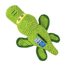 Clean Earth Textured Recycled Plush Dog Toy Gator - Item # 50649