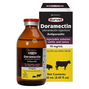 Doramectin 1% Injectable Solution for Cattle and Swine 250 ml - Item # 50674