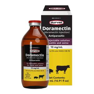 Doramectin 1% Injectable Solution for Cattle and Swine 500 ml - Item # 50675