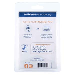 BuddyBadge Silicone Collar Tag for Dogs and Cats 1 ct - Item # 50684