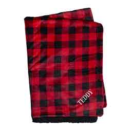 Personalized Plush Throw Blanket Buffalo Plaid - Item # 50685