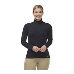 In Stride Quarter Zip Womens Fleece Tech Top Black - Item # 50786