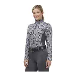 On Course Quarter Zip Womens Fleece Tech Top Sterling Mod Mares - Item # 50787