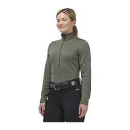 Rhythm Half Zip Womens Fleece Top Olive - Item # 50788