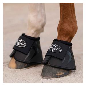 Hard Shell All-Purpose Neoprene Horse Bell Boots Black - Item # 50798