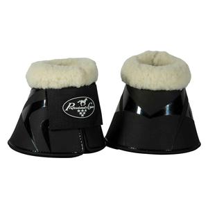Hard Shell All-Purpose Faux Fleece Horse Bell Boots Black - Item # 50799
