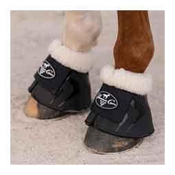 Hard Shell All-Purpose Faux Fleece Horse Bell Boots Black - Item # 50799