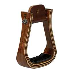 Wood 2-in Barrel Stirrups Dark Gloss - Item # 50803