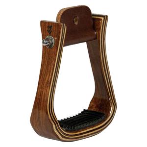 Wood 2-in Barrel Stirrups Dark Gloss - Item # 50803
