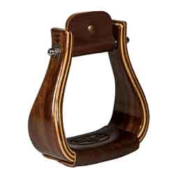 Wooden 3-in Stirrups Dark Gloss - Item # 50805
