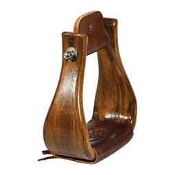 Wooden 3-in Stirrups Medium Gloss - Item # 50805