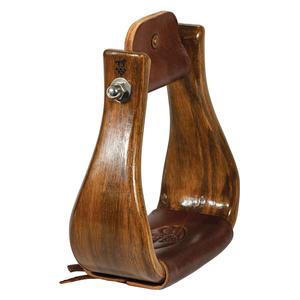Wooden 3-in Stirrups Medium Gloss - Item # 50805