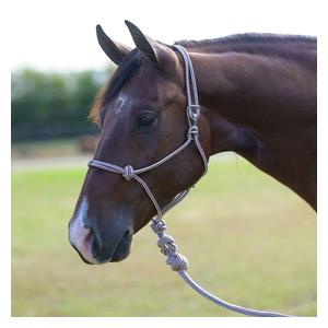 Easy-On Rope Horse Halter with Lead Rust - Item # 50807