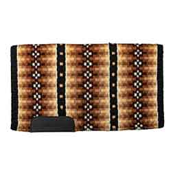 100% New Zealand Wool Reversible Horse Show Blanket Chocolate/Tan 34 x 38 - Item # 50809