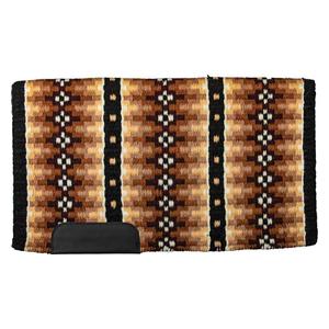 100% New Zealand Wool Reversible Horse Show Blanket Chocolate/Tan 34 x 38 - Item # 50809