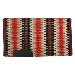 100% New Zealand Wool Reversible Horse Show Blanket Chocolate/Crimson 34 x 38 - Item # 50809
