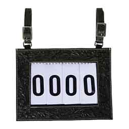 Tooled Number Holder for Horses Black - Item # 50825