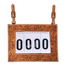 Tooled Number Holder for Horses Natural - Item # 50825