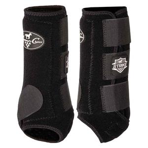 Strike SMB Front Sports Medicine Horse Boots Black - Item # 50849