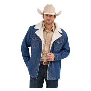 Sherpa Lined Mens Wrange Jacket Medium Wash - Item # 50874