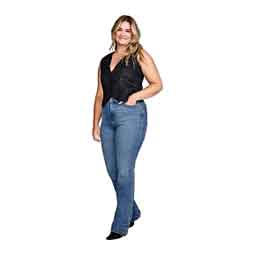 Bespoke Ada High Rise Womens Boot Cut Jeans Blue - Item # 50878