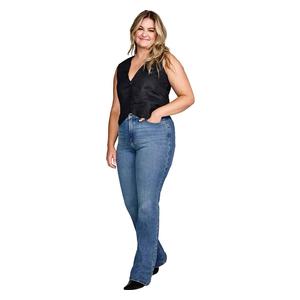Bespoke Ada High Rise Womens Boot Cut Jeans Blue - Item # 50878