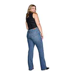 Bespoke Ada High Rise Womens Boot Cut Jeans Blue - Item # 50878