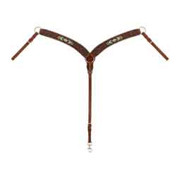 Beaded Contoured Breast Collar for Horses Chestnut - Item # 50894