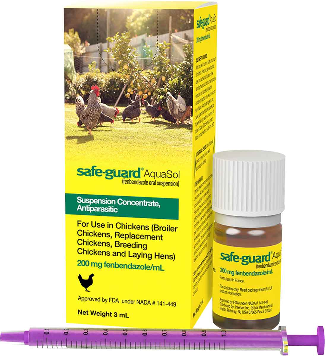 Valley Vet - Safe-Guard (fenbendazole) AquaSol for Chickens Merck ...