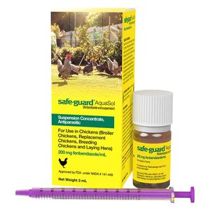 Safe-Guard (fenbendazole) AquaSol for Chickens 3 ml - Item # 50914