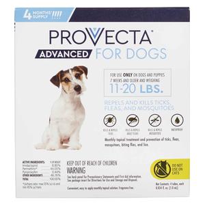 Provecta Advanced for Dogs 11-20 lbs 4 ct - Item # 50925