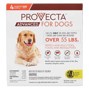 Provecta Advanced for Dogs 55+ lbs 4 ct - Item # 50927