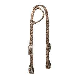 Poly Sliding Ear Horse Headstall Leopard - Item # 50993