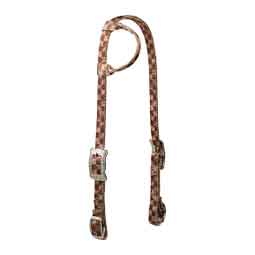 Poly Sliding Ear Horse Headstall Checkerboard - Item # 50993