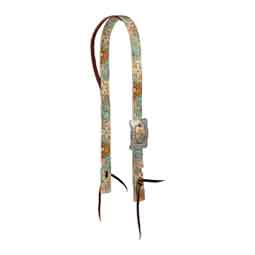 Poly Split Ear Horse Headstall Retro Flower - Item # 50994