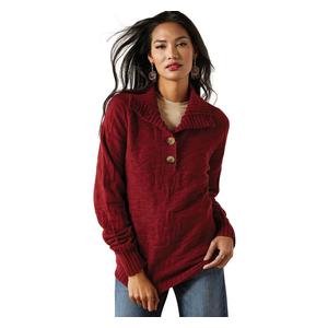 Ornate Pullover Womens Sweater Cabernet - Item # 51024