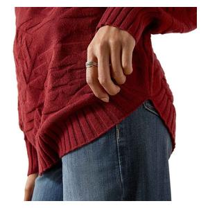Ornate Pullover Womens Sweater Cabernet - Item # 51024